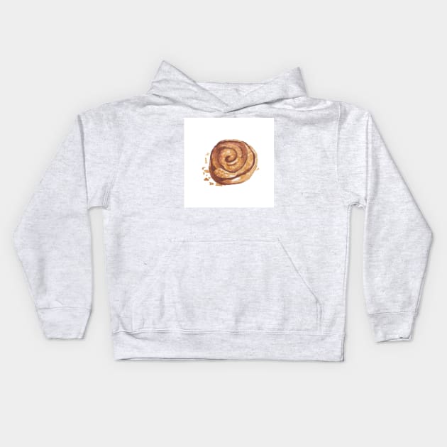 Cinnamon roll Kids Hoodie by Kimmygowland